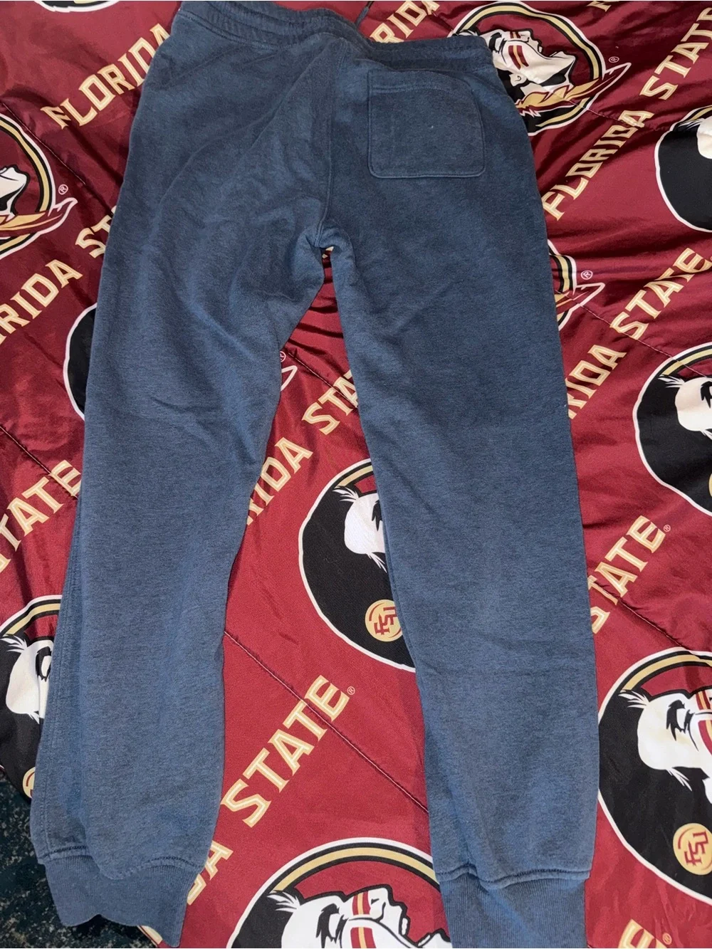 Old Navy Heathered Navy Blue Men Jogger Sweatpants